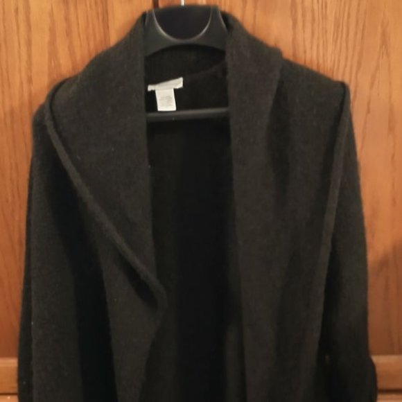 Soft Surroundings Black Wool Mohair Blend Size Small Sweater-Cardigan - Picture 1 of 4